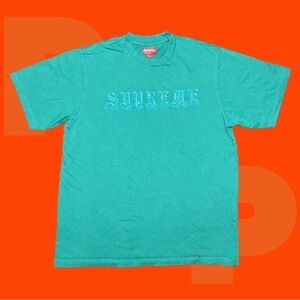 Supreme Old English Rhinestone S/S Top (Medium)